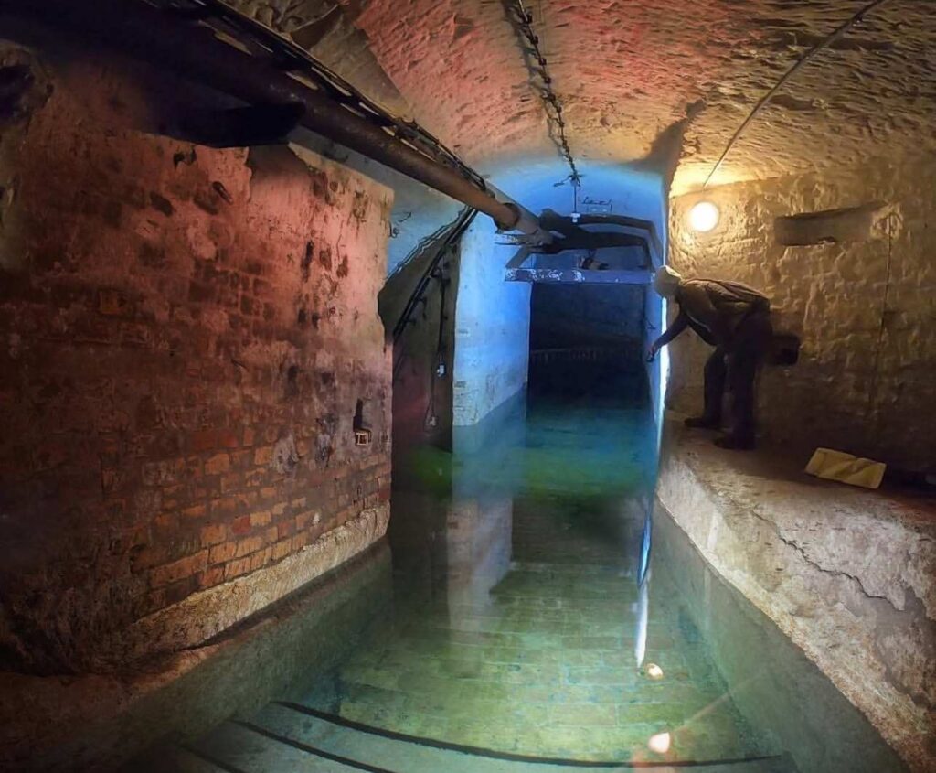 Underground Kőbánya cellar system, a unique Budapest limo photo spot for adventurous tours